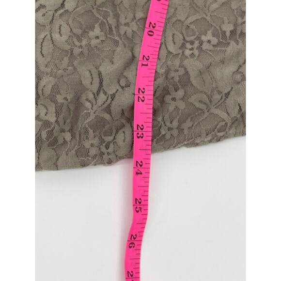 NWT Lane Bryant Gray Long Sleeve Sheer Lace Blouse Size 14/16 Boho Goth - Picture 5 of 6